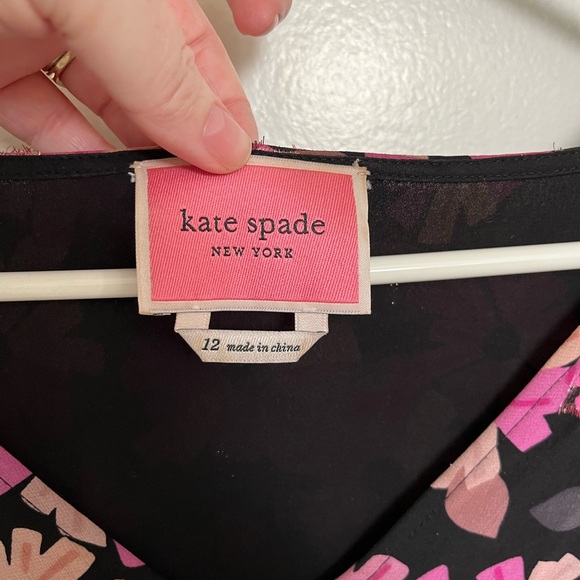 Kate Spade Sparkly Floral Dress Size 12 - Picture 2 of 11
